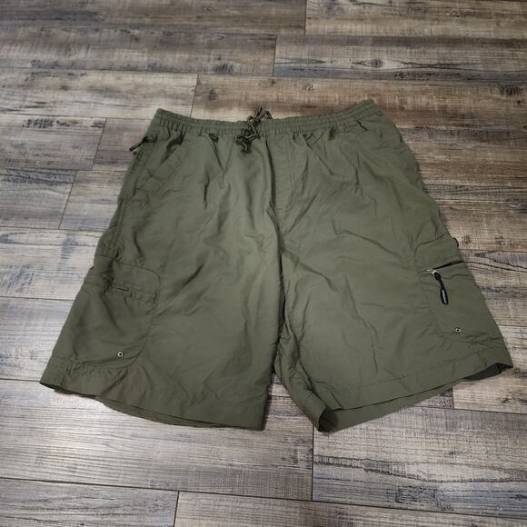 Magellan swim trunks green Pre-owned size Large 2216 - Picture 1 of 7